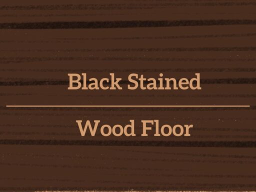 Black Stained Wood Floor