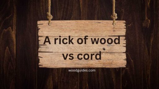 A rick of wood vs cord