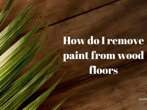 How do I remove paint from wood floors