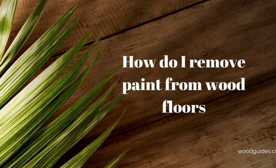 How do I remove paint from wood floors